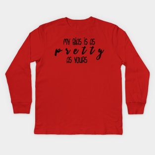 Pretty Bias Kids Long Sleeve T-Shirt